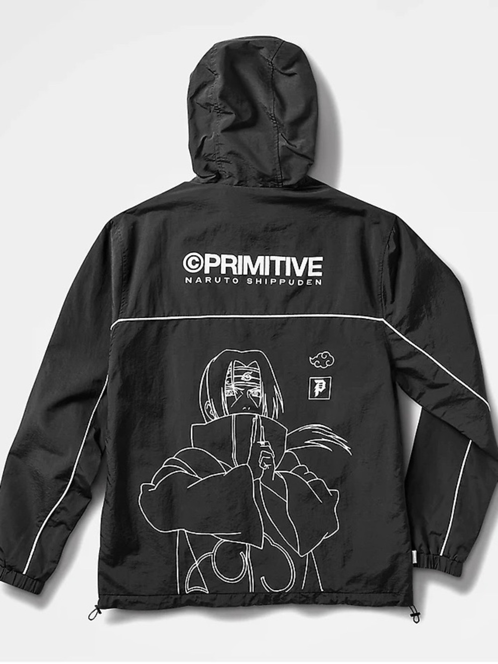 Primitive Black and White Graphic Windbreaker